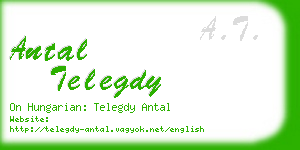 antal telegdy business card